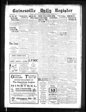 Gainesville Daily Register and Messenger (Gainesville, Tex.), Vol. 38, No. 104, Ed. 1 Wednesday, November 17, 1920