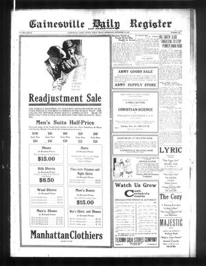 Gainesville Daily Register and Messenger (Gainesville, Tex.), Vol. 38, No. 106, Ed. 1 Friday, November 19, 1920