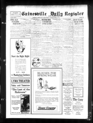 Gainesville Daily Register and Messenger (Gainesville, Tex.), Vol. 38, No. 205, Ed. 1 Tuesday, March 29, 1921