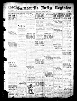 Gainesville Daily Register and Messenger (Gainesville, Tex.), Vol. 38, No. 131, Ed. 1 Tuesday, January 3, 1922