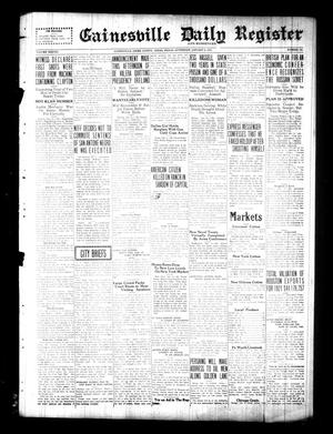 Gainesville Daily Register and Messenger (Gainesville, Tex.), Vol. 38, No. 135, Ed. 1 Friday, January 6, 1922