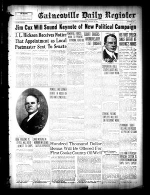 Gainesville Daily Register and Messenger (Gainesville, Tex.), Vol. 38, No. 151, Ed. 1 Wednesday, January 25, 1922