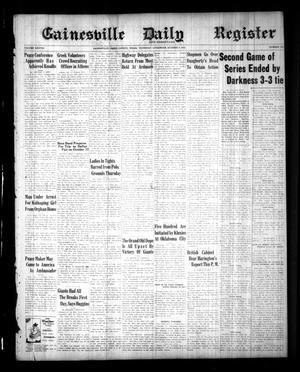 Gainesville Daily Register and Messenger (Gainesville, Tex.), Vol. 38, No. 265, Ed. 1 Thursday, October 5, 1922