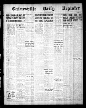 Gainesville Daily Register and Messenger (Gainesville, Tex.), Vol. 38, No. 267, Ed. 1 Saturday, October 7, 1922