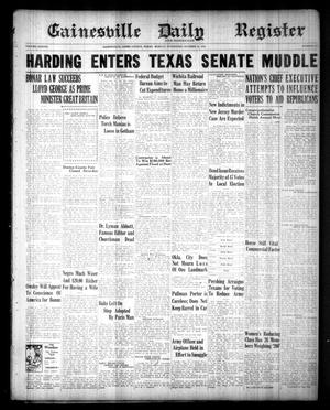 Gainesville Daily Register and Messenger (Gainesville, Tex.), Vol. 38, No. 279, Ed. 1 Monday, October 23, 1922