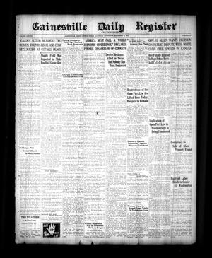 Primary view of object titled 'Gainesville Daily Register and Messenger (Gainesville, Tex.), Vol. 38, No. 292, Ed. 1 Saturday, November 18, 1922'.