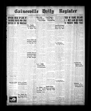 Gainesville Daily Register and Messenger (Gainesville, Tex.), Vol. 38, No. 295, Ed. 1 Wednesday, November 22, 1922