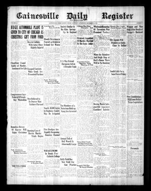 Gainesville Daily Register and Messenger (Gainesville, Tex.), Vol. 39, No. 9, Ed. 1 Saturday, December 23, 1922