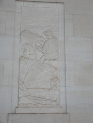 Primary view of object titled '[Frieze on Courthouse]'.