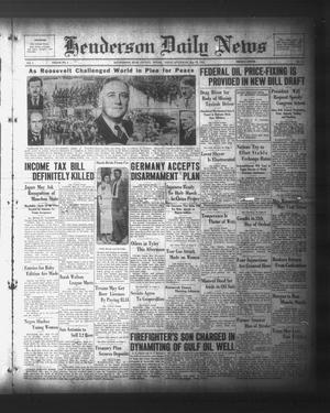 Henderson Daily News (Henderson, Tex.), Vol. 3, No. 52, Ed. 1 Friday, May 19, 1933
