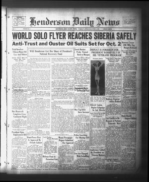 Primary view of object titled 'Henderson Daily News (Henderson, Tex.), Vol. 3, No. 67, Ed. 1 Tuesday, June 6, 1933'.