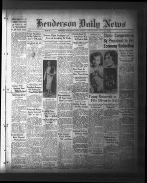 Primary view of object titled 'Henderson Daily News (Henderson, Tex.), Vol. 3, No. 69, Ed. 1 Thursday, June 8, 1933'.