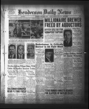 Henderson Daily News (Henderson, Tex.), Vol. 3, No. 78, Ed. 1 Monday, June 19, 1933