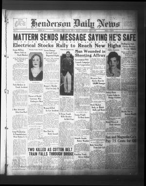 Henderson Daily News (Henderson, Tex.), Vol. 3, No. 93, Ed. 1 Friday, July 7, 1933