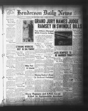 Henderson Daily News (Henderson, Tex.), Vol. 3, No. 101, Ed. 1 Tuesday, July 18, 1933