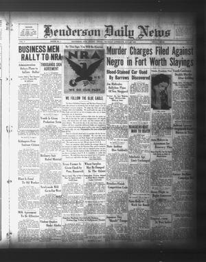 Henderson Daily News (Henderson, Tex.), Vol. 3, No. 109, Ed. 1 Friday, July 28, 1933