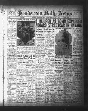 Henderson Daily News (Henderson, Tex.), Vol. 3, No. 121, Ed. 1 Friday, August 11, 1933