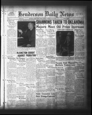 Henderson Daily News (Henderson, Tex.), Vol. 3, No. 133, Ed. 1 Friday, August 25, 1933
