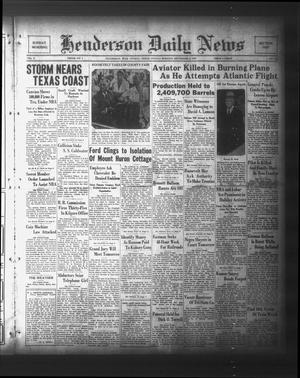 Primary view of object titled 'Henderson Daily News (Henderson, Tex.), Vol. 3, No. 140, Ed. 1 Sunday, September 3, 1933'.