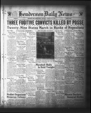 Henderson Daily News (Henderson, Tex.), Vol. 3, No. 149, Ed. 1 Wednesday, September 13, 1933