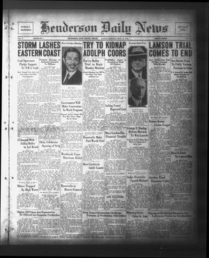Henderson Daily News (Henderson, Tex.), Vol. 3, No. 152, Ed. 1 Sunday, September 17, 1933