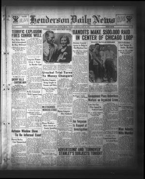 Henderson Daily News (Henderson, Tex.), Vol. 3, No. 157, Ed. 1 Saturday, September 23, 1933