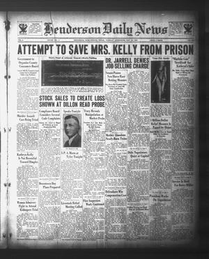 Henderson Daily News (Henderson, Tex.), Vol. 3, No. 172, Ed. 1 Tuesday, October 10, 1933