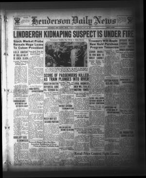 Henderson Daily News (Henderson, Tex.), Vol. 3, No. 184, Ed. 1 Tuesday, October 24, 1933