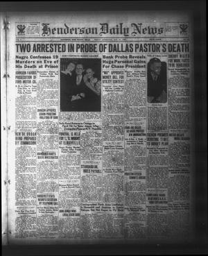 Henderson Daily News (Henderson, Tex.), Vol. 3, No. 187, Ed. 1 Friday, October 27, 1933