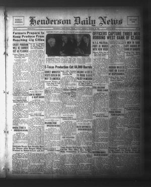 Henderson Daily News (Henderson, Tex.), Vol. 3, No. 188, Ed. 1 Sunday, October 29, 1933