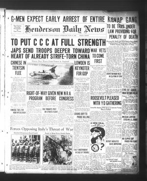 Henderson Daily News (Henderson, Tex.), Vol. 5, No. 71, Ed. 1 Monday, June 10, 1935