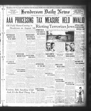 Henderson Daily News (Henderson, Tex.), Vol. 5, No. 102, Ed. 1 Tuesday, July 16, 1935