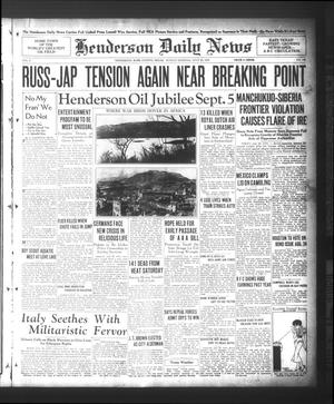 Henderson Daily News (Henderson, Tex.), Vol. 5, No. 106, Ed. 1 Sunday, July 21, 1935