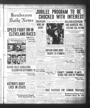 Henderson Daily News (Henderson, Tex.), Vol. 5, No. 141, Ed. 1 Friday, August 30, 1935