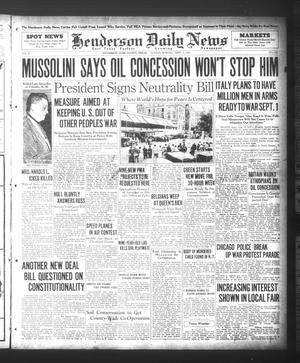 Henderson Daily News (Henderson, Tex.), Vol. 5, No. 142, Ed. 1 Sunday, September 1, 1935