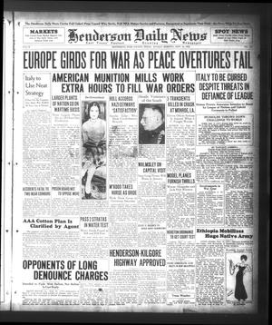 Henderson Daily News (Henderson, Tex.), Vol. 5, No. 154, Ed. 1 Sunday, September 15, 1935