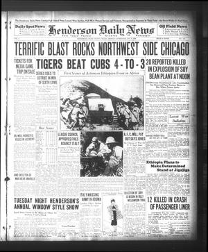 Henderson Daily News (Henderson, Tex.), Vol. 5, No. 173, Ed. 1 Monday, October 7, 1935