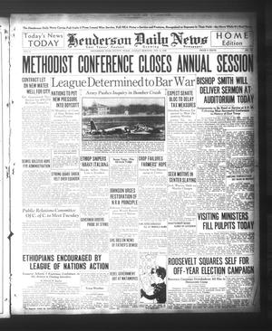 Henderson Daily News (Henderson, Tex.), Vol. 5, No. 196, Ed. 1 Sunday, November 3, 1935