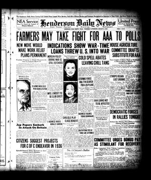 Henderson Daily News (Henderson, Tex.), Vol. 5, No. 253, Ed. 1 Wednesday, January 8, 1936