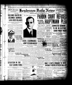 Henderson Daily News (Henderson, Tex.), Vol. 5, No. 256, Ed. 1 Sunday, January 12, 1936