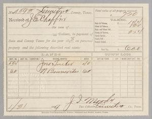 [Receipt for Taxes Paid by J. E. Chaffin, January 1899]