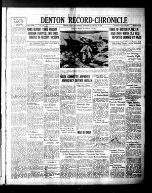 Denton Record-Chronicle (Denton, Tex.), Vol. 39, No. 128, Ed. 1 Wednesday, January 10, 1940