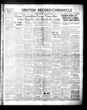 Denton Record-Chronicle (Denton, Tex.), Vol. 39, No. 177, Ed. 1 Thursday, March 7, 1940