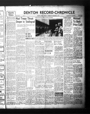 Denton Record-Chronicle (Denton, Tex.), Vol. 42, No. 27, Ed. 1 Tuesday, September 15, 1942