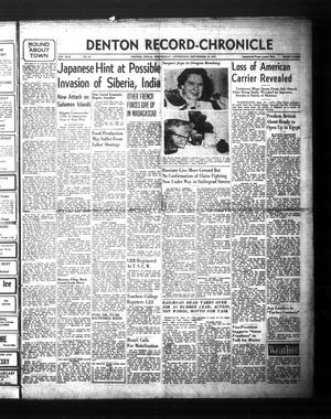 Denton Record-Chronicle (Denton, Tex.), Vol. 42, No. 28, Ed. 1 Wednesday, September 16, 1942