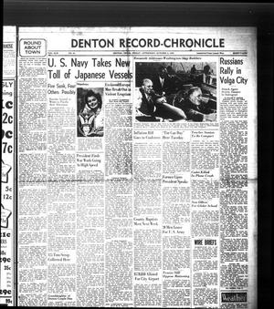 Denton Record-Chronicle (Denton, Tex.), Vol. 42, No. 42, Ed. 1 Friday, October 2, 1942