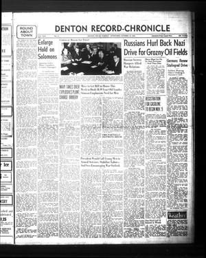 Denton Record-Chronicle (Denton, Tex.), Vol. 42, No. 51, Ed. 1 Tuesday, October 13, 1942