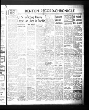 Denton Record-Chronicle (Denton, Tex.), Vol. 42, No. 64, Ed. 1 Wednesday, October 28, 1942