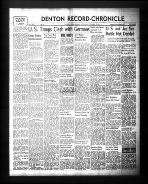 Primary view of object titled 'Denton Record-Chronicle (Denton, Tex.), Vol. 42, No. 80, Ed. 1 Monday, November 16, 1942'.