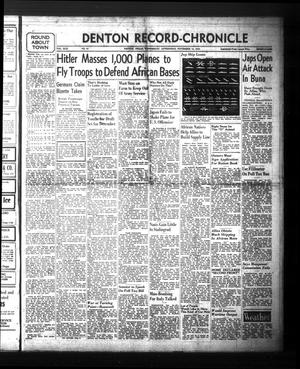 Denton Record-Chronicle (Denton, Tex.), Vol. 42, No. 82, Ed. 1 Wednesday, November 18, 1942